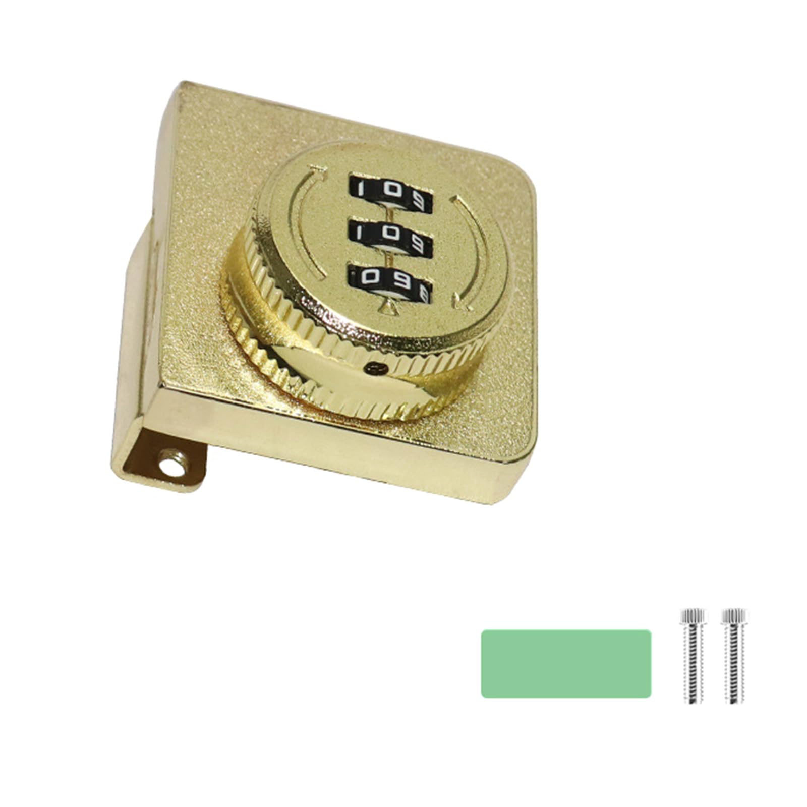 Jazuaiao Gold Glass Door 3Digit Combination Cabinet Lockers Keyless Privacy Password For Home Glass Door Password