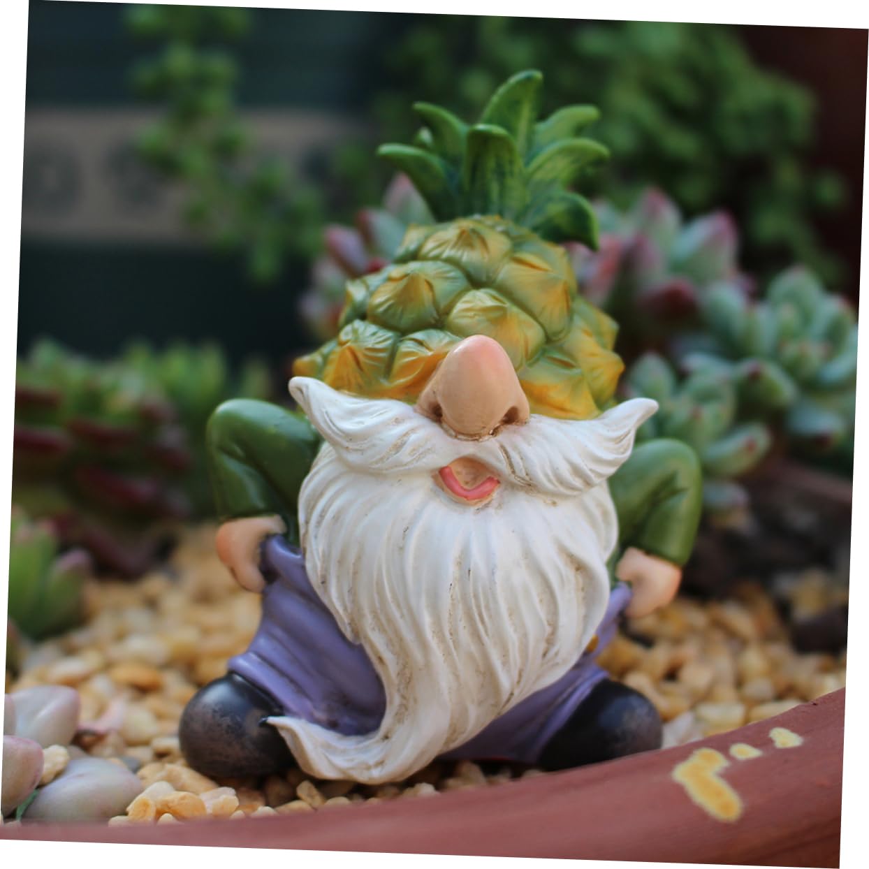 Supvox 4stücke Resin Garten Gnom Figurine Lustige GNOME Deko Für Garten Und Balkon Wetterfeste Harzfigur Für Outdoor Geschenkidee Für Gartenliebhaber