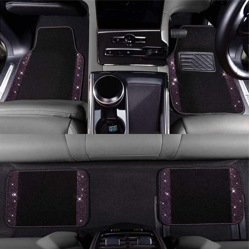 Tapis de sol voiture violet antidérapant résistant à l'eau pour VUS et auto - 3