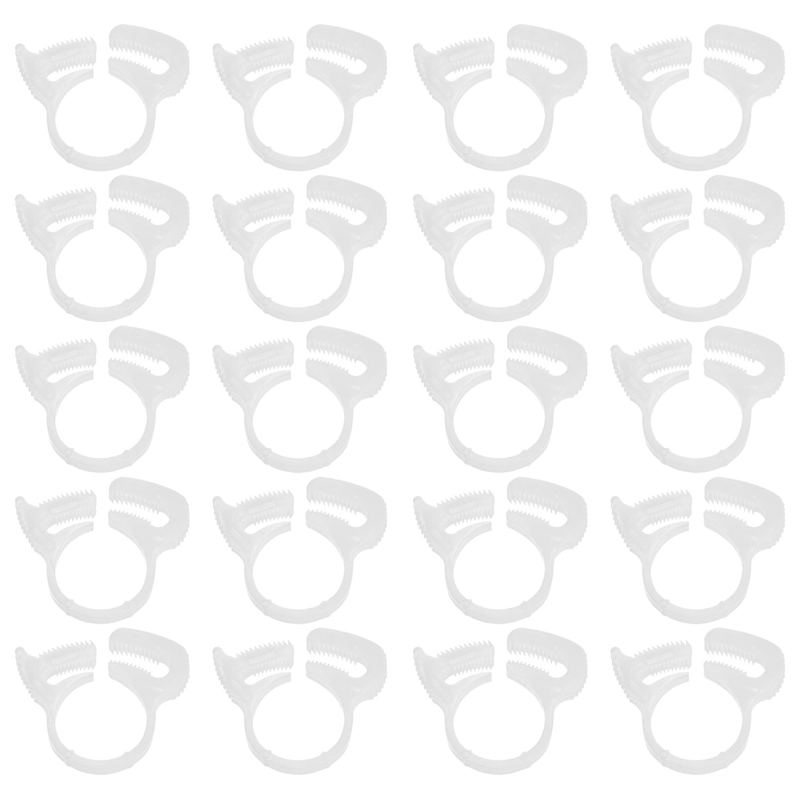 M METERXITY 20-Pack Double Gripping Nylon Hose Clamps