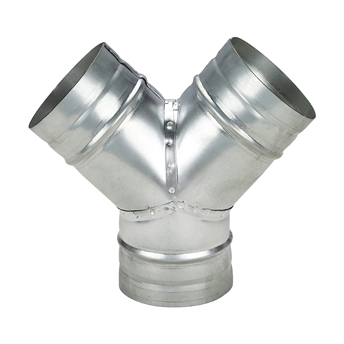 Duct Splitter for Dryer Vent Hose 4 inch, A-KARCK 3 Way Y Shape Duct Hose Connector for Exhaust Fan Hose, Galvanized Steel Prevent Air Leakage
