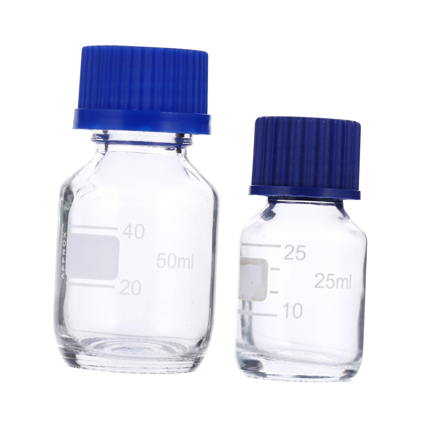 NAMOARLY Bottle Set 10pcs Glass Sample Sealing Bottles for Lab Filtered Water Storage