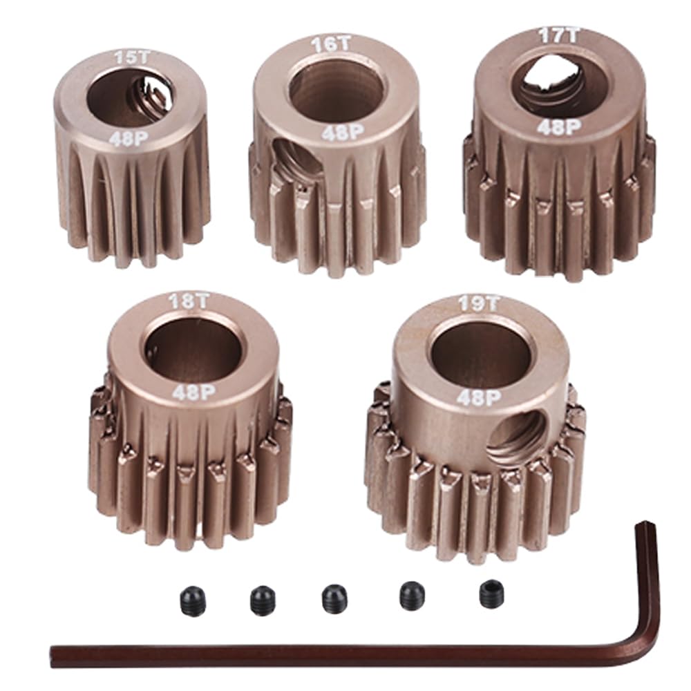 Amazon.com: JIECHUN 48DP Pinion Motor Gear Set - 15T 16T 17T 18T
