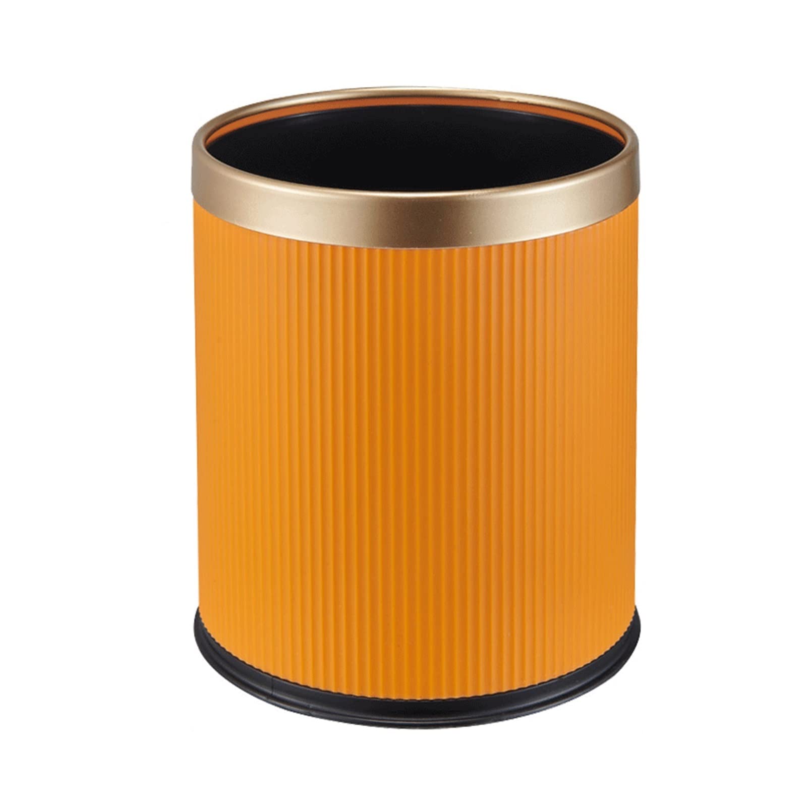 kosz na śmieci Kryty kosz na śmieci Fashion Phnom Penh Prosty kosz papierowy Dwuwarstwowy odkryty kosz na śmieci dużego kalibru kosz wewnętrzny z pokrywką(Orange,15l)