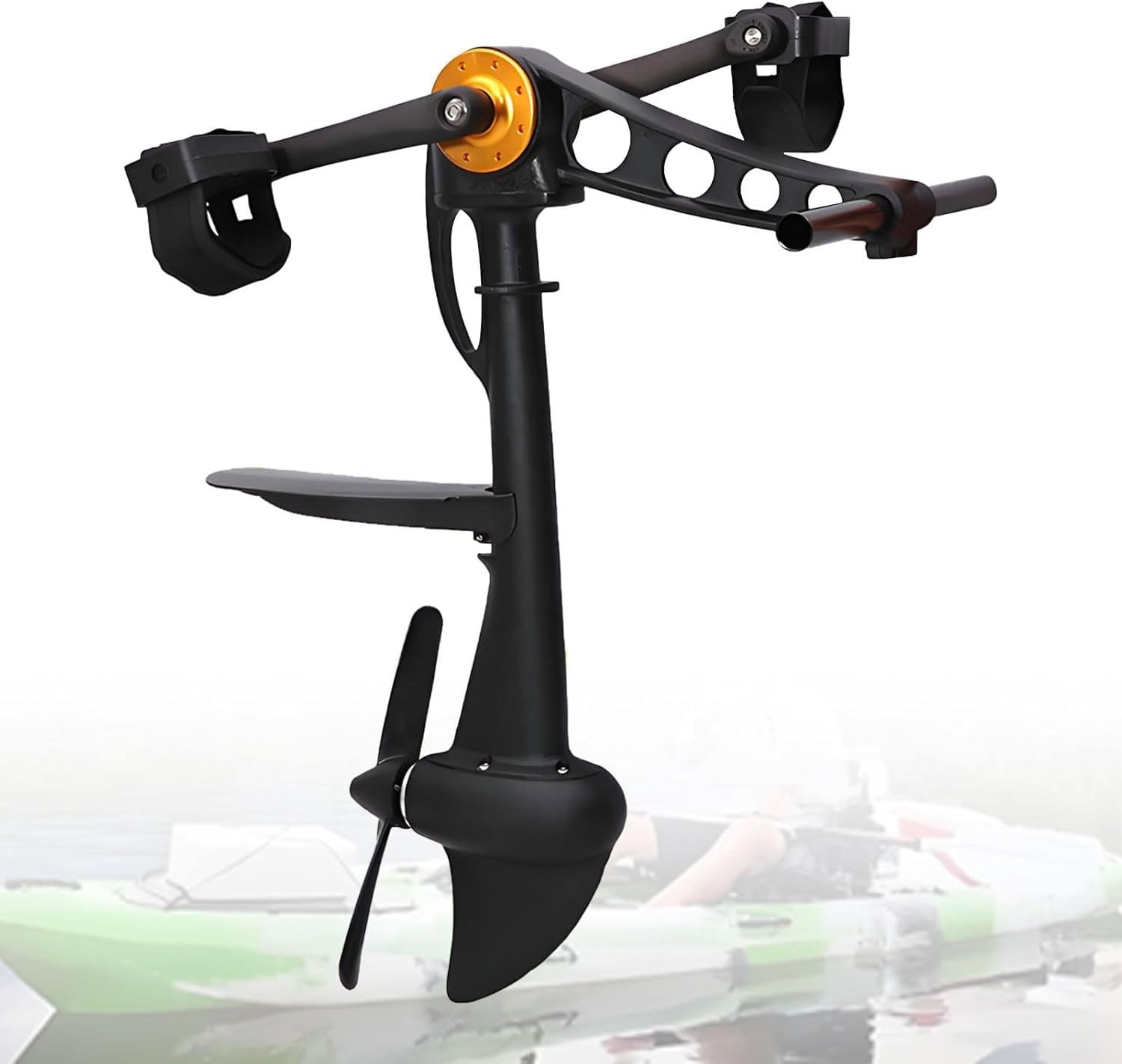 MANYOUYOU Kayak Pedal Power Systems, Pedal Motor for Kayaks, Pedal Drive Motor, Foot Power Unit, 10:1 Gear Ratio 5-8 Km/H Speed, Left and Right Interchangeable Mount