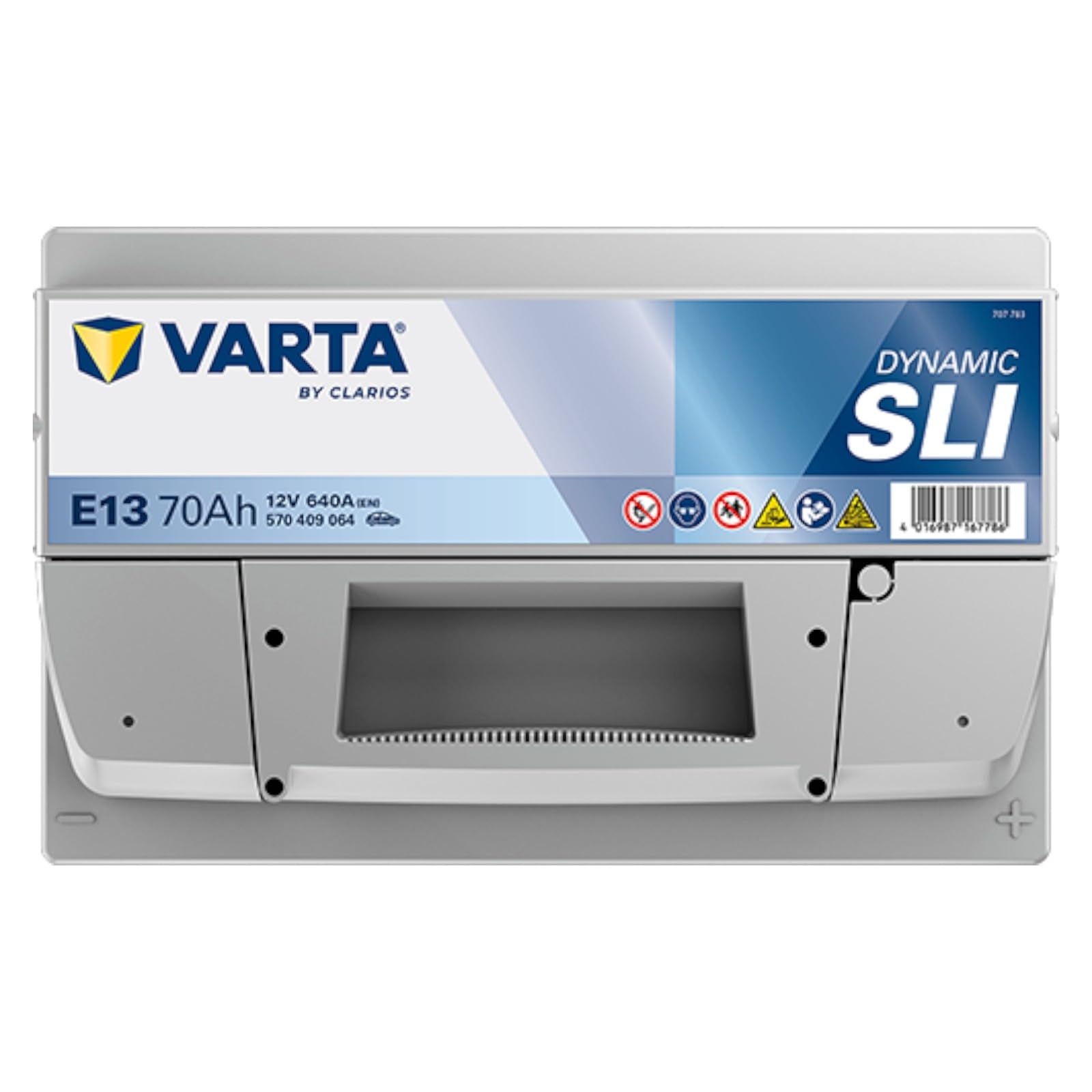 VARTA Automotive DYNAMIC SLI (E13) 12V 70Ah 640A - Batteria auto al piombo-acido per veicoli standard senza start-stop - Batteria di avviamento per fabbisogno energetico base - senza manutenzione