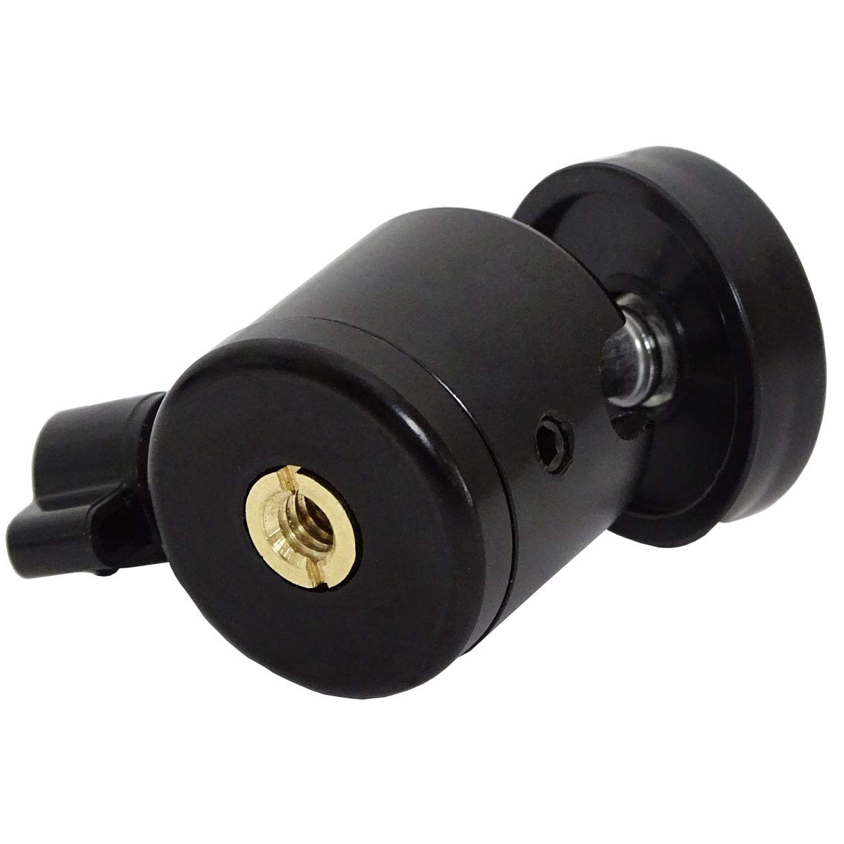keepdrum - Giunto sferico, adattatore per asta microfonica, filettatura da 1/4” a 3/8”
