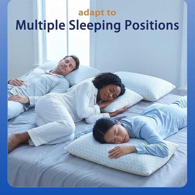 Set 2 Almohadas Fibra Refrescante Tamaño Queen con Funda Removable miniatura 6