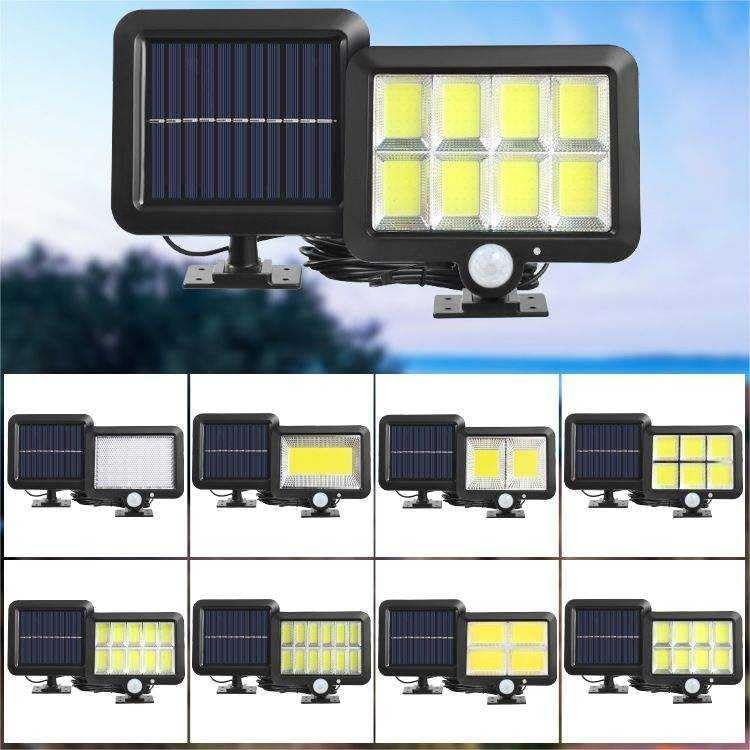 Motion Sensor Rechargeable Solar LED IP65 Small Garden Wall Light Outdoor Waterproof with Garage Security Yard Lamp