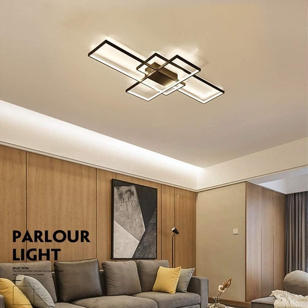 Chandeliers Small Ceiling Light LED s Modern Living Room Decor Flush Mount Lamp Creative Square Design Dimmable Fixture Remote Control Kitchen Island Dining Table Office Li