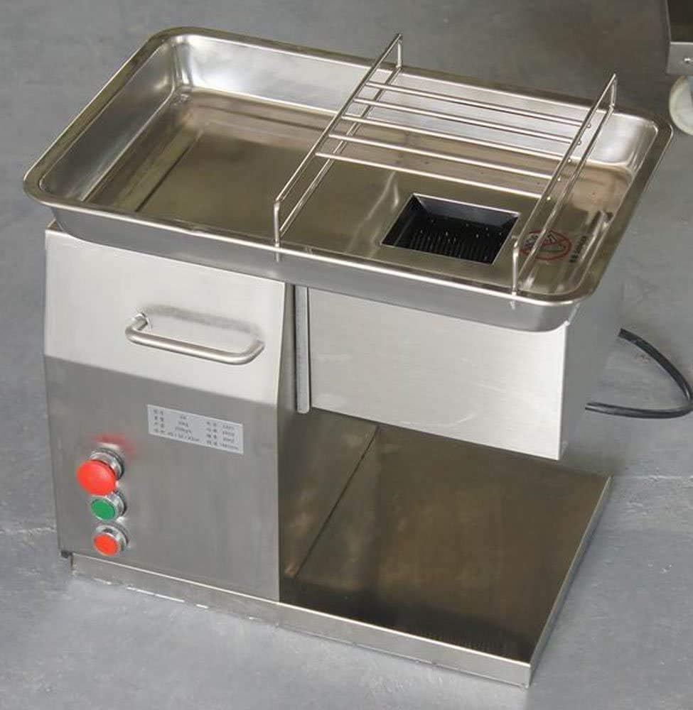 TZ® QX 250KG/hour Commercial Grade Automatic Meat Processing Equipment Stainless Steel Restaurant Meat Cutting Machine, Cutter, Slicer 1 Cutting Blade (with three blades)