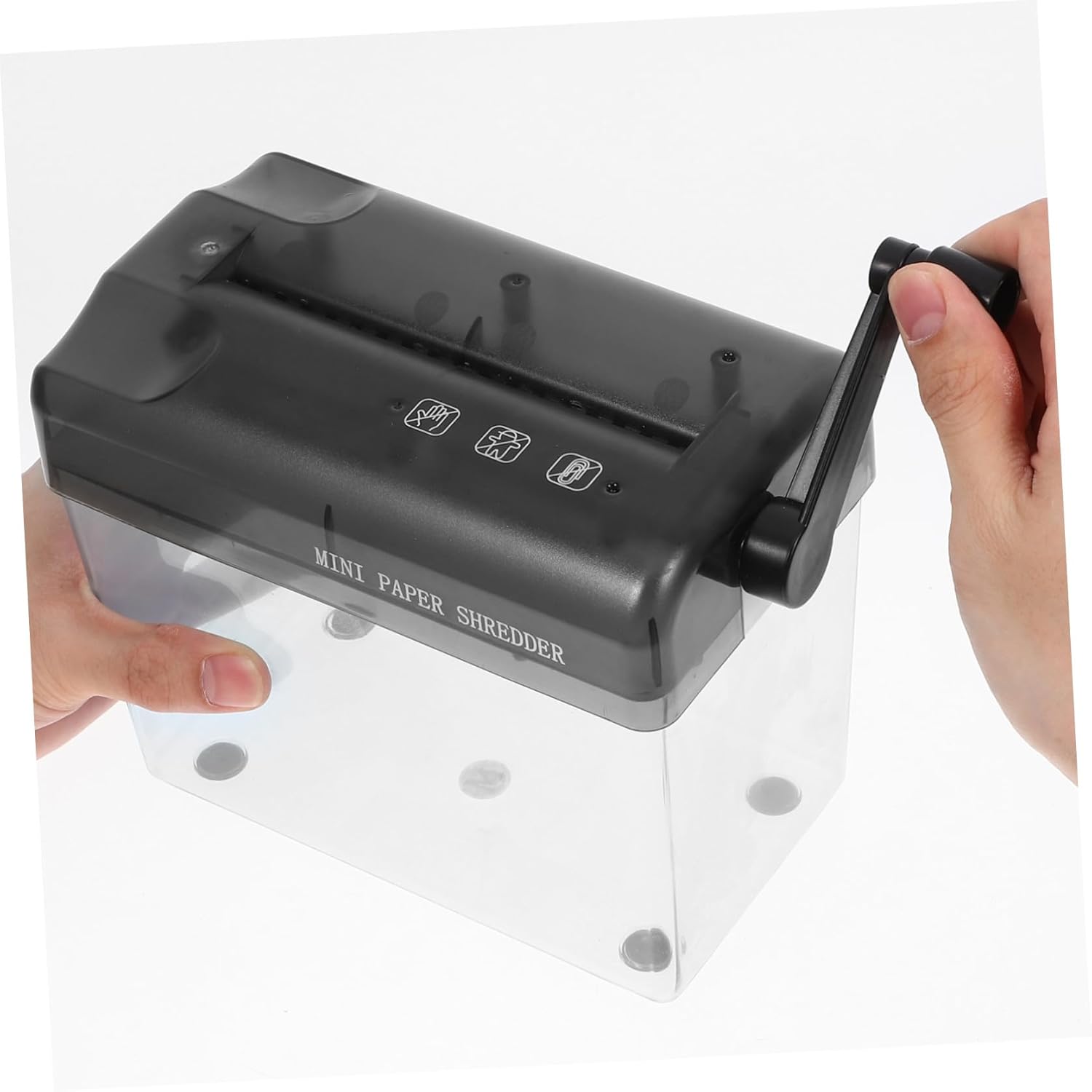 Generic Manual Desktop Paper Shredder Portable Handheld Small Paper Shredder for Home and Office Use Suitable for Document