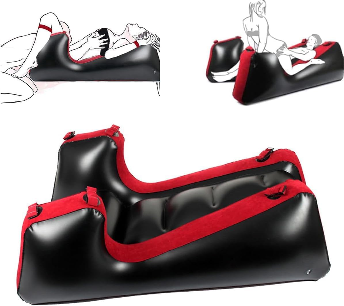 Inflatable Sex Sofa Chair, Sex Bondage Furniture Cushion, BDSM Toys Deeper Position Pillow for Adults Couples