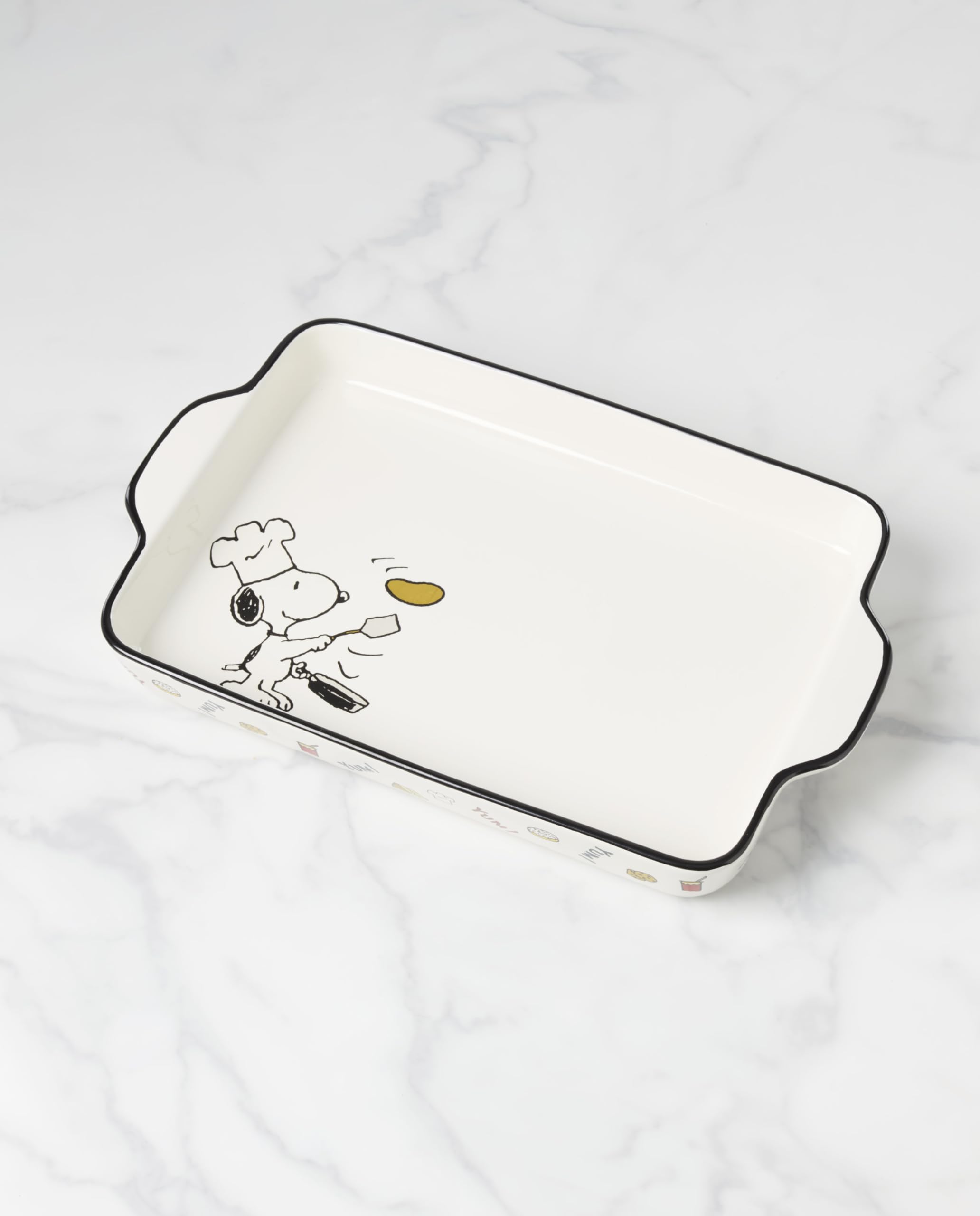 Lenox 897686 Chef Snoopy Rechteckiger Bäcker