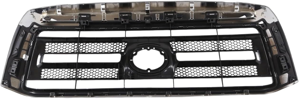 Front Bumper Grill Upper Grille Matte W/Chrome Trim Fit for Tundra 2010-2013 531000C230