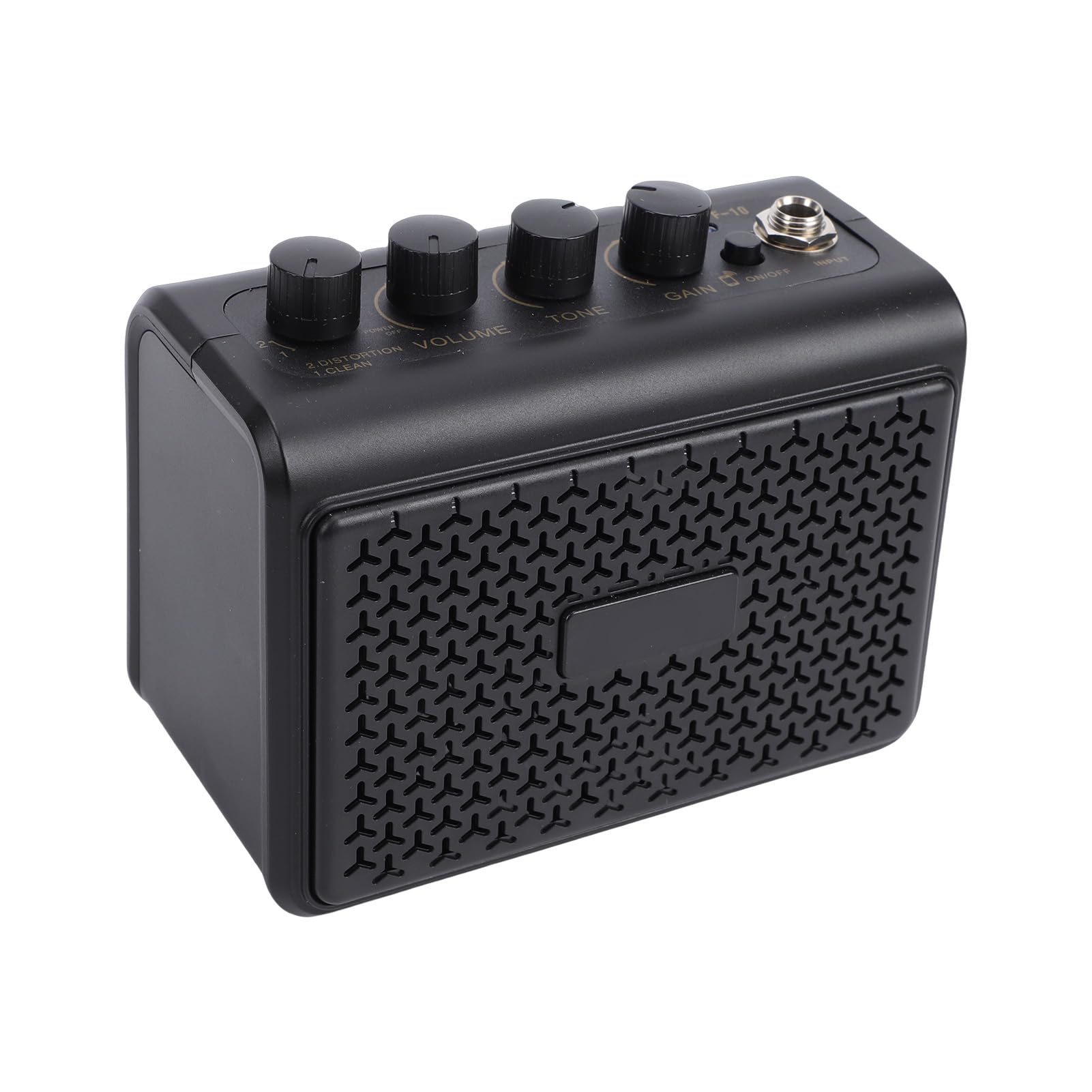 10W Amplificatore per chitarra portatile Altoparlante BT Ingresso AUX 2 canali di distorsione puliti Jack per cuffie silenzioso ricaricabile Piccolo altoparlante per