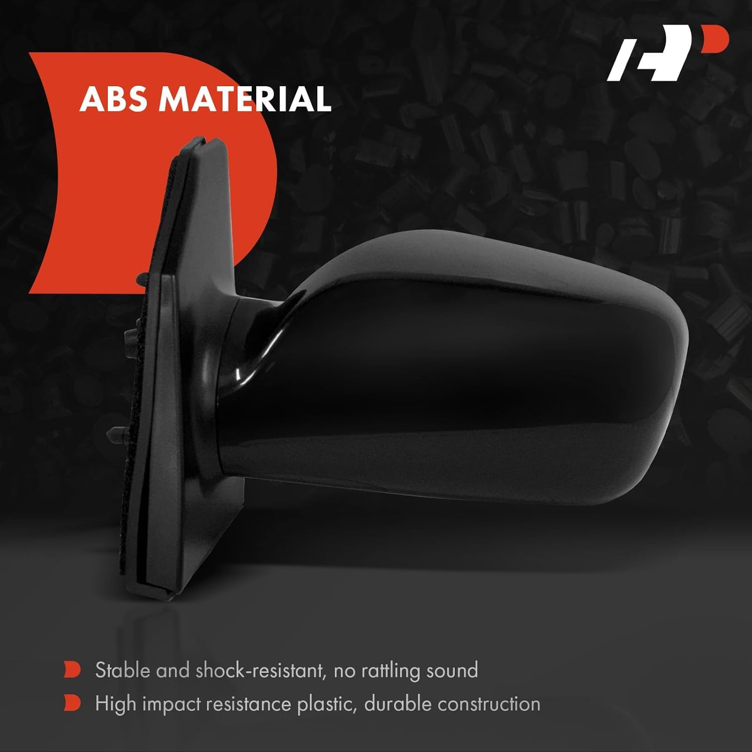 A-Premium Left Driver Side Power Door Mirror - Compatible with Toyota Corolla 2003 2004 2005 2006 2007 2008 - Non-Heated Non-Folding Black Outside Rear View Mirror - Replace# 8794002380