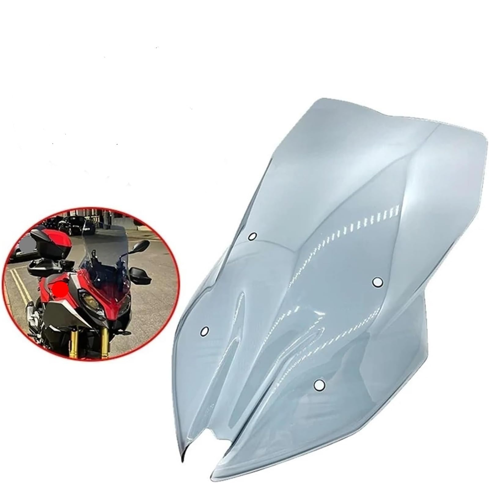 Parabrisas De Moto Parabrisas para Motocicleta para BMW F900XR F 900XR F900 XR 2020 2021, Deflector, Protector De Pantalla, Visera con Tornillos Carenado(Claro)