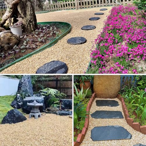 Image of 2lbs Peach Pebbles for Plants, 3 /8inch Small Rocks, Natural Polished Pebbles, River Rocks for Succulent Cactus Plants, Vases, Aquariums, Gardening