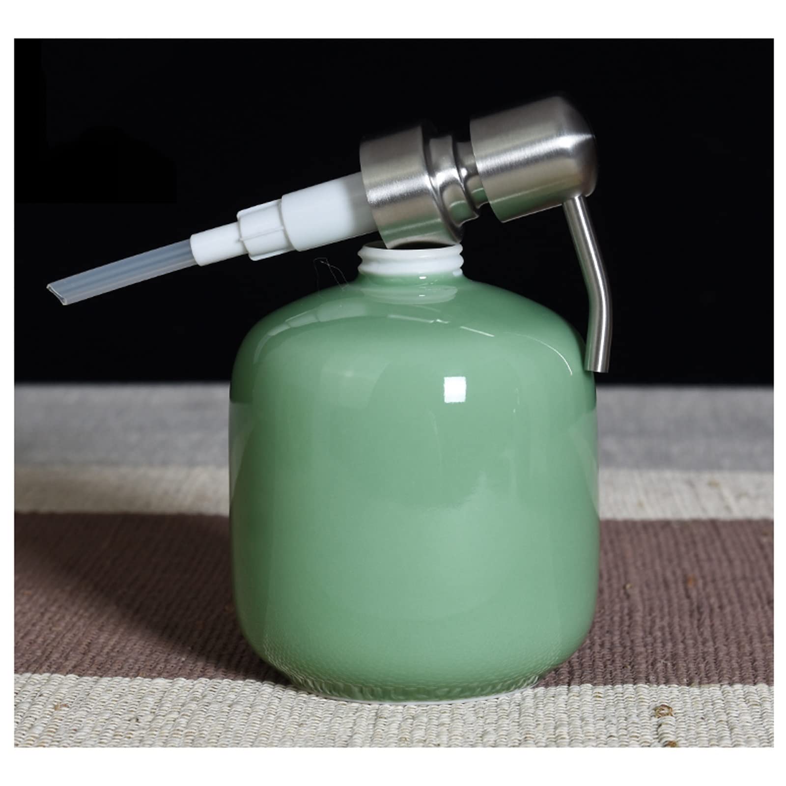 Dozownik do płynu Celadon Butelka z płynem do mycia naczyń Dozownik do mydła w płynie Gospodarstwo domowe Łazienka Hotel Okrągły dozownik do mydła 430 ml/15,1 uncji Dozownik do mydła w płynie