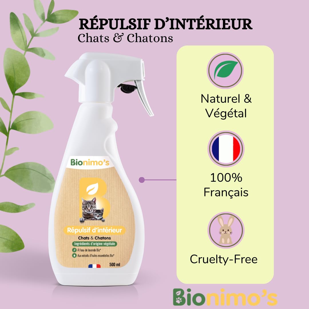 Spray Répulsif Chats écologique Intérieur Et Extérieur, 500ml Achat Vente écologique - Acheter Sur