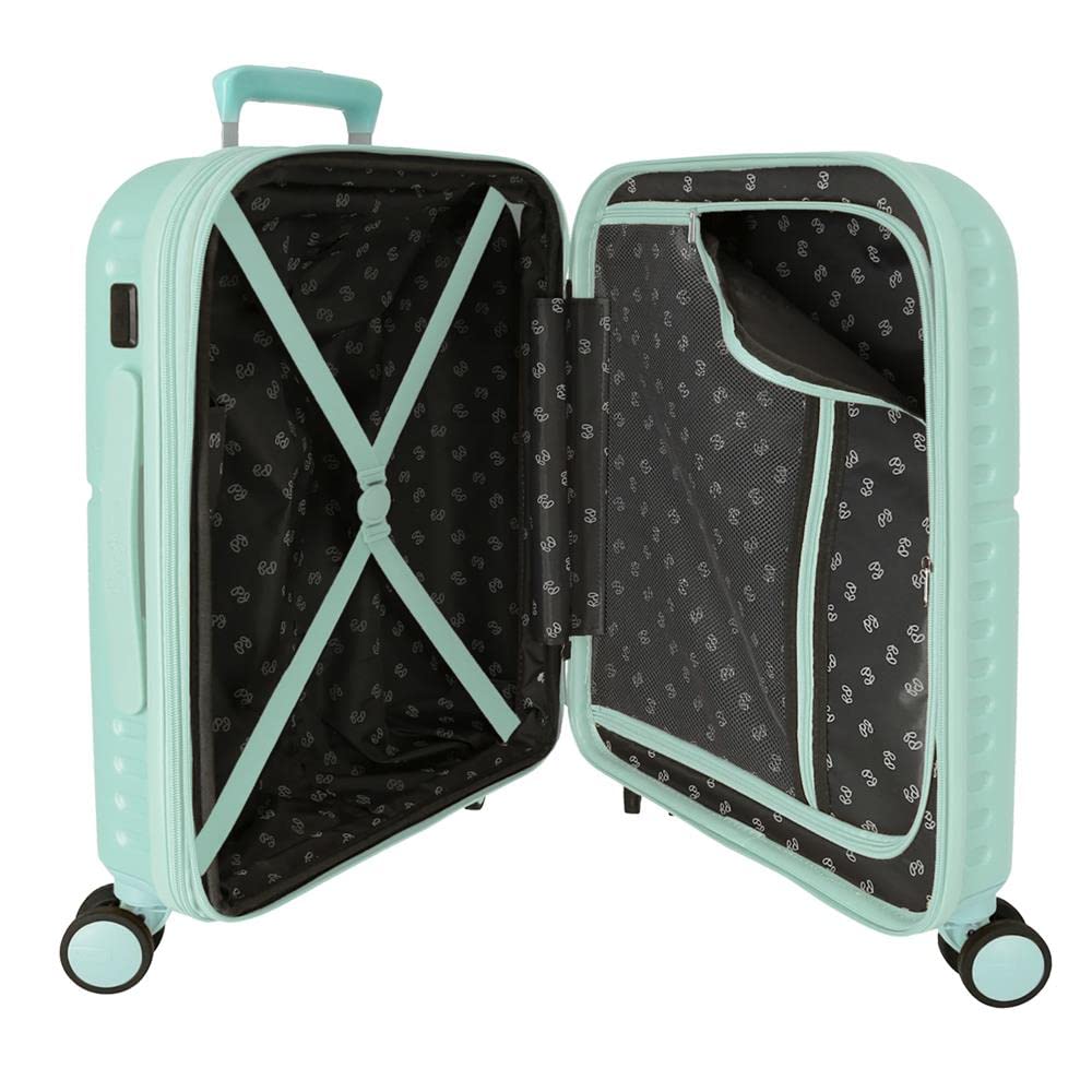 Pepe Jeans Chest Maleta de cabina Rígida, azul, 5 Ruedas dobles