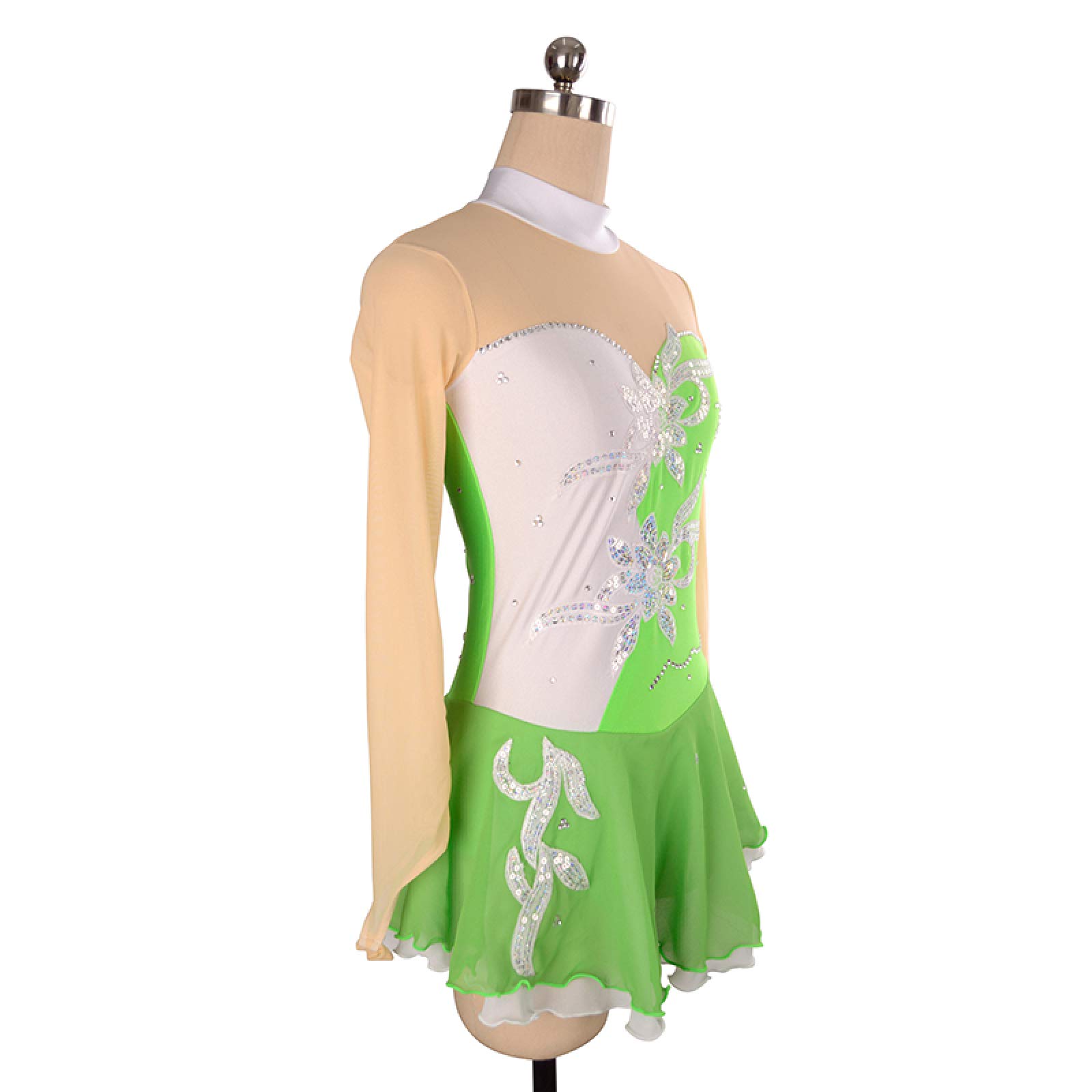 Eiskunstlauf Kleid Angepasst Wettbewerb Ice Skating Rock Für Mädchen Frauen Kinder Gymnastik Leistung,A-L