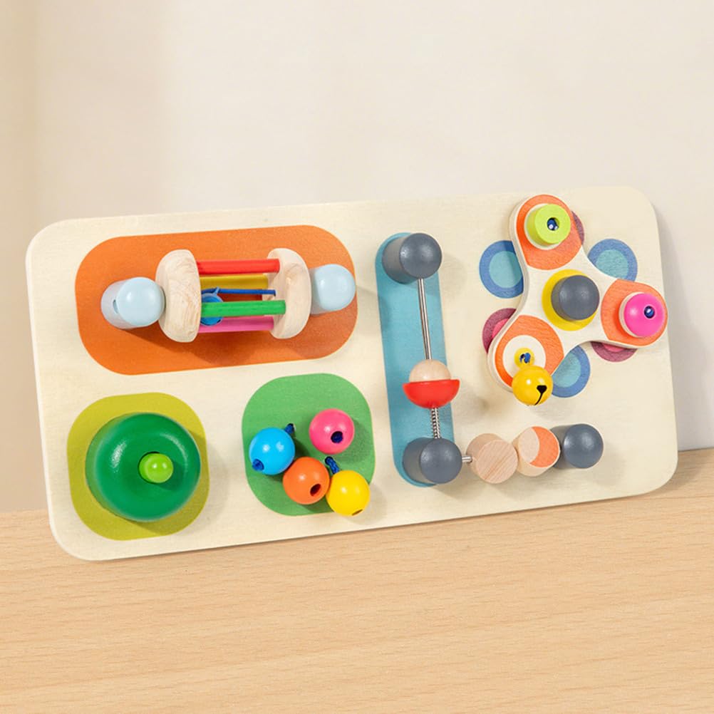 Board attività in Legno Montessori per Bambini, Giocattolo Sensoriale, Giocattolo Educativo per Abilità Motorie Fini