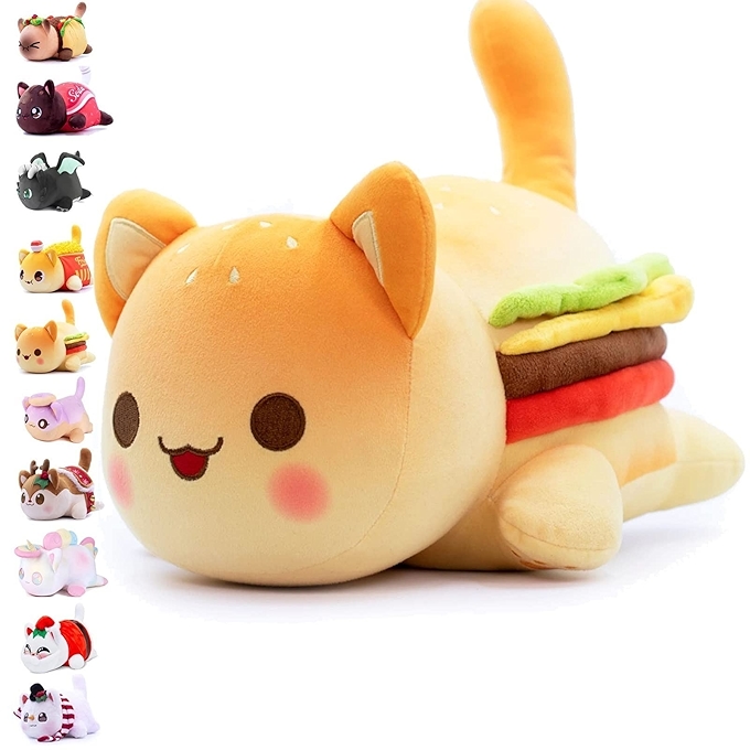 可爱猫咪毛绒玩具 - 三种造型选择