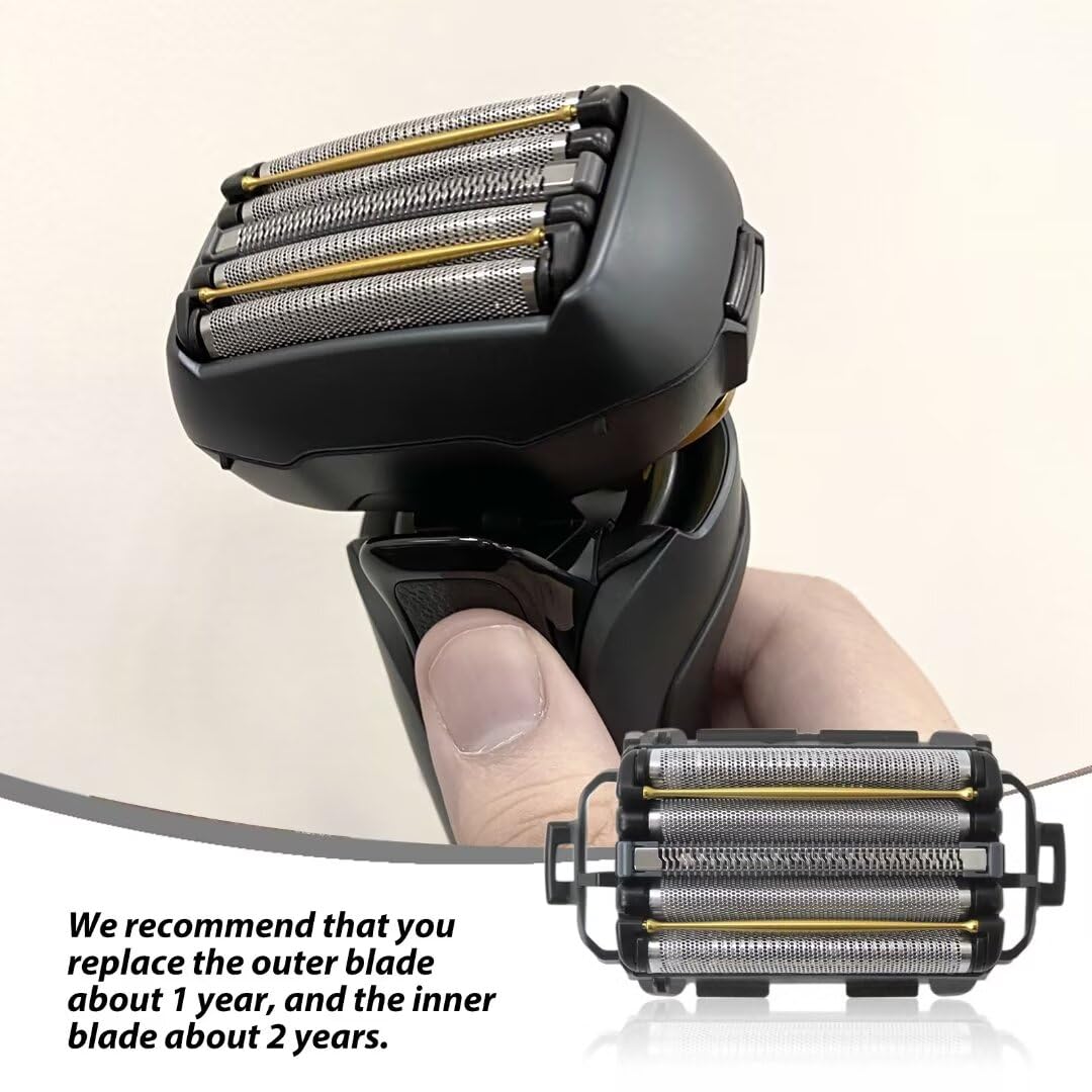 2023 Upgraded ES9040 ES-CLV9U, ES-CLV7U, ES-CLV7G, ES-CLV5U, ES-CLV5G Shaver Razor (Inner + Outer Set) Blade Replacement for Panasonic