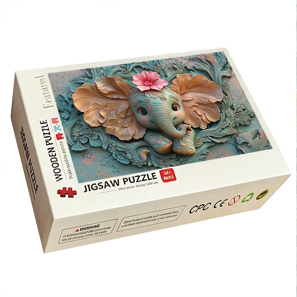 Puzzle 1000 Pezzi, Puzzle Elefante, Legno Pezzi, Regalo Donna Uomo -10585