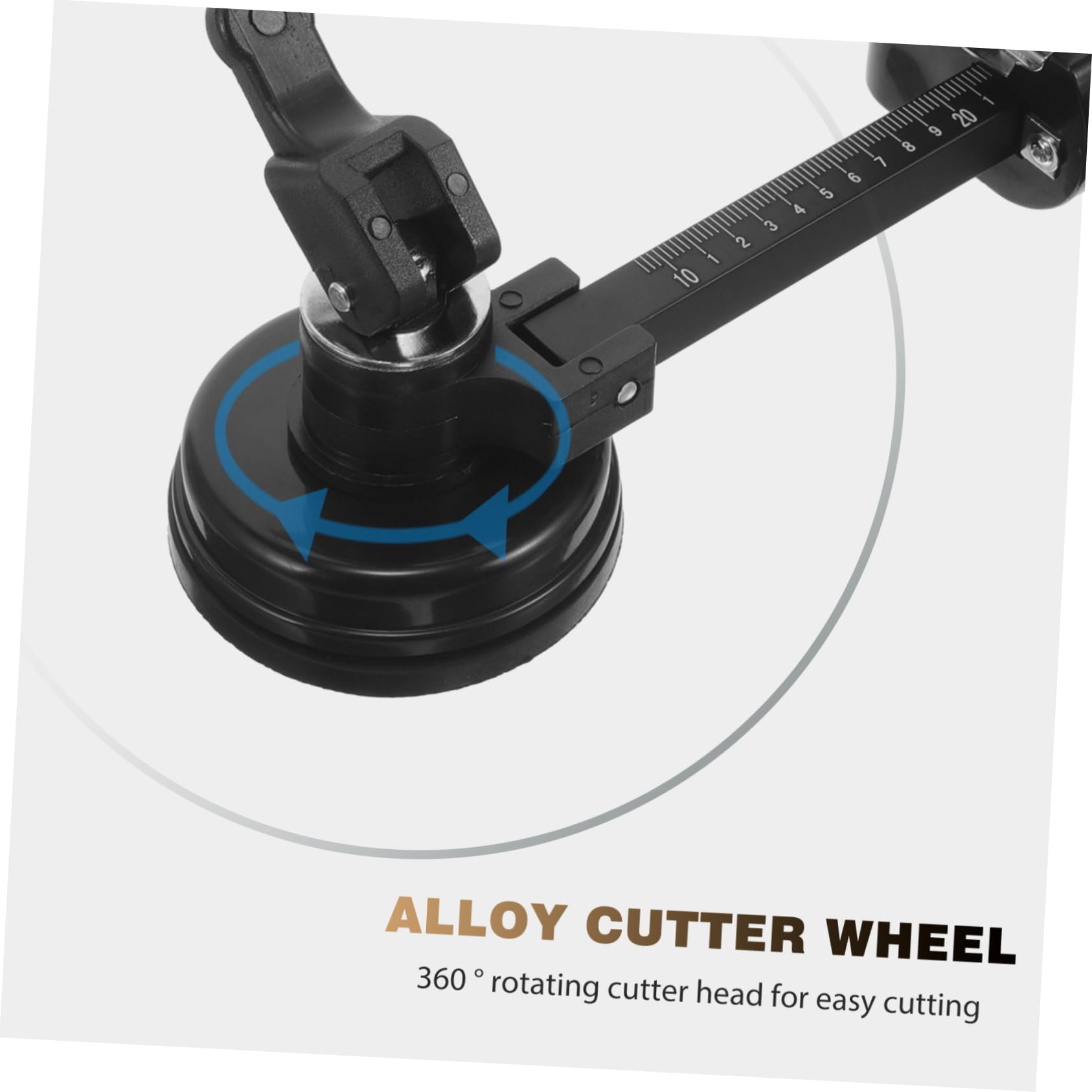 ARTIBETTER Adjustable Glass Circle Cutting Tool Adjustable Compasses Type Duty Circular Cutter Round Crafts Drawing Multipurpose Cutting Tool Circular Glass Cutting Tool Aluminum Alloy