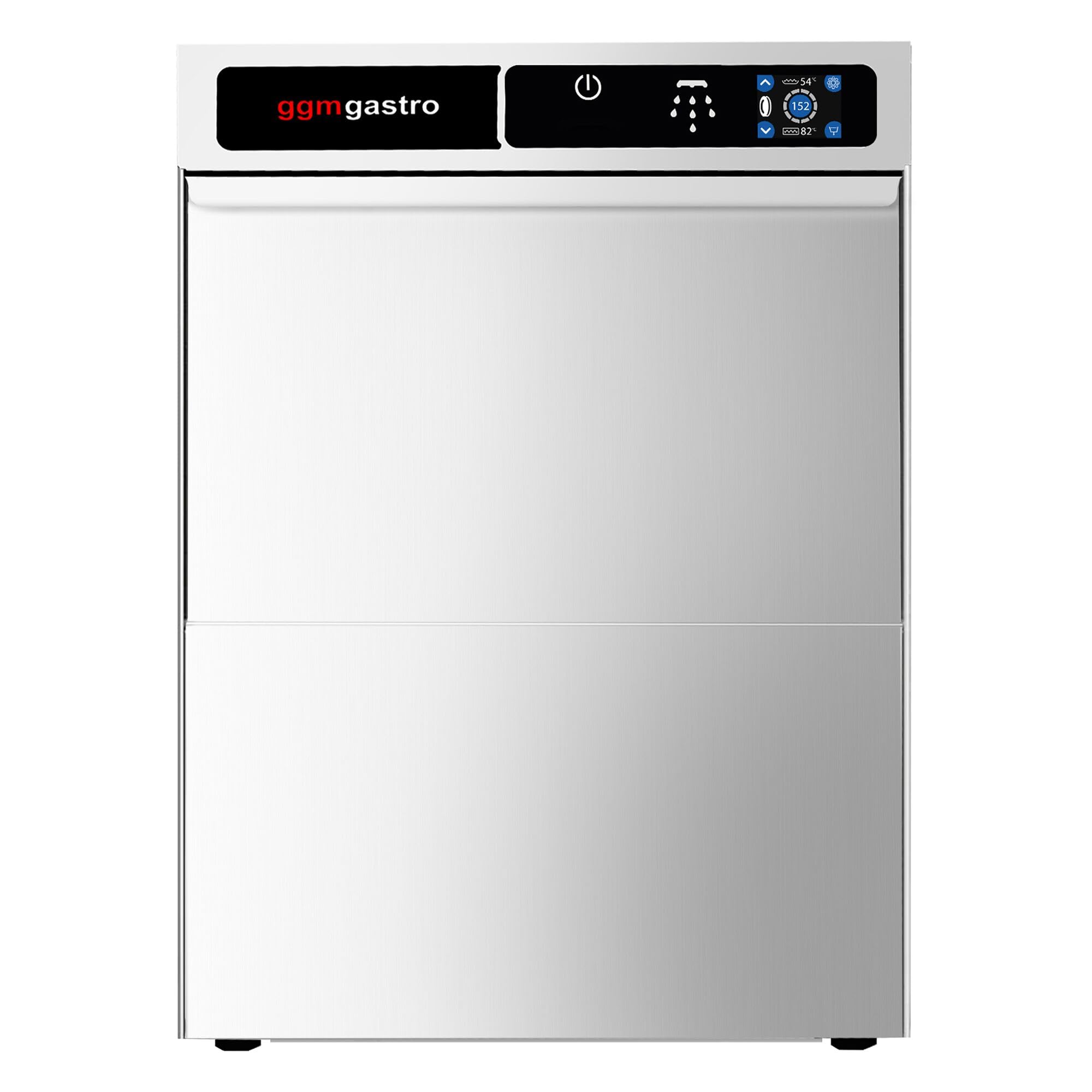 GGM Gastro Gläserspülmaschine Touch 3,30 kW 350x350 mm | intuitive Touch-Bedienung, integrierte Laugenpumpe, vollautomatische Dosierung, hygienisches Edelstahlgehäuse, zeitsparend