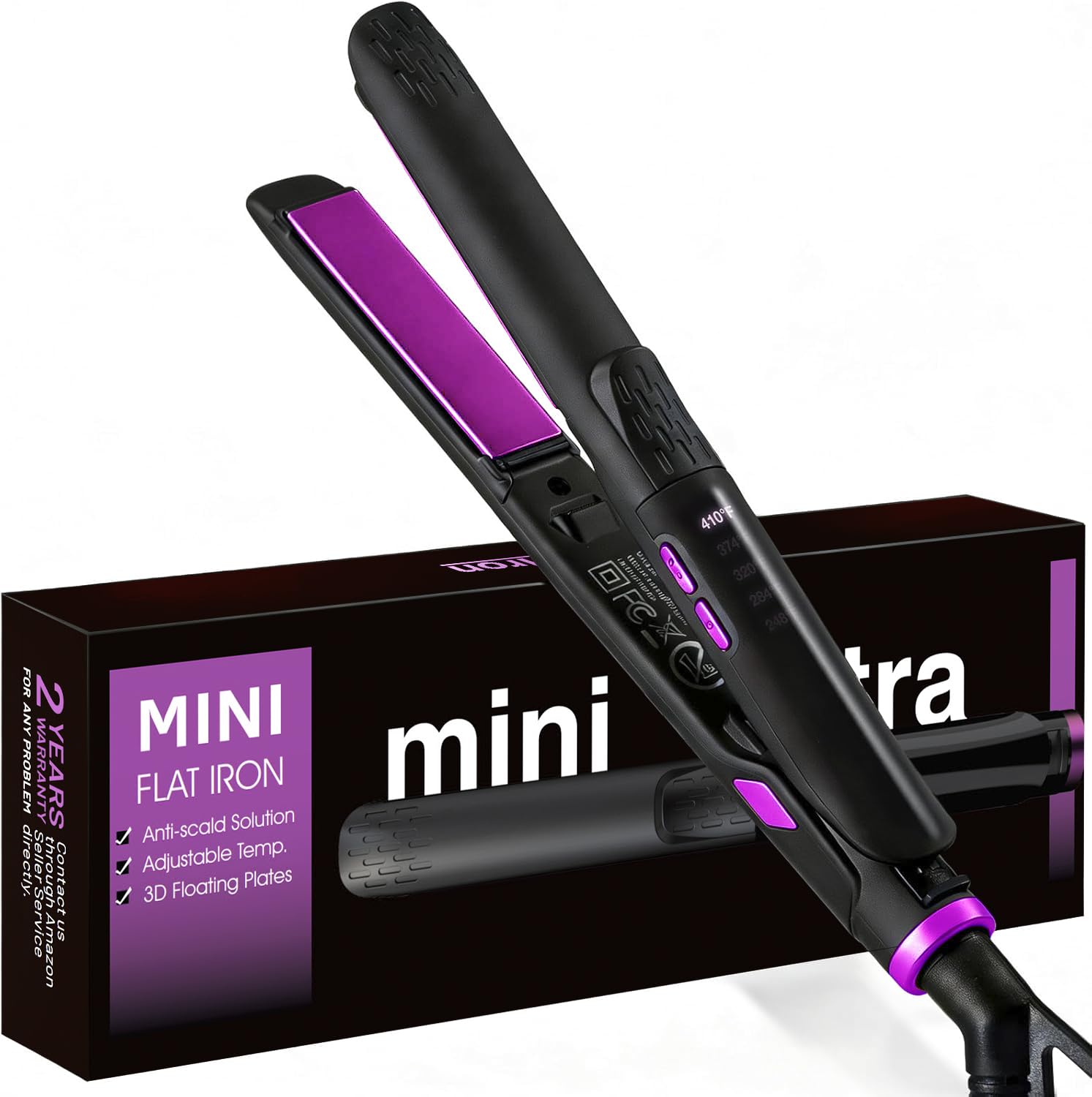 Photo 1 of ORYNNE Mini Flat Iron 1/2 Inch with 5 Adjustable Temps for Short Hair