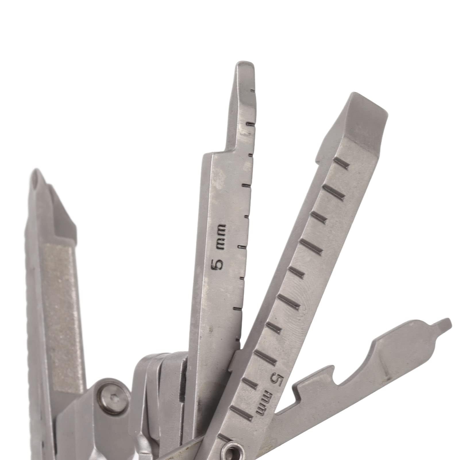 Micro outil multifonction de poche, pince à outils multifonction en acier, tournevis en acier, clé à dénuder, outil multifonction portable, pliable, cadeau idéal pour papa