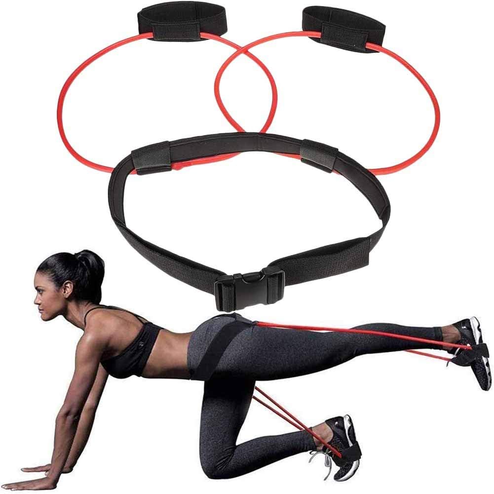 Lalone Booty Band Belt, 20LB Resistance Band Muscle Waist Belt Fitness Resistance Bands Muscle Waist Belt Resistance Bands Training Loop Elastic Muscle Trainer