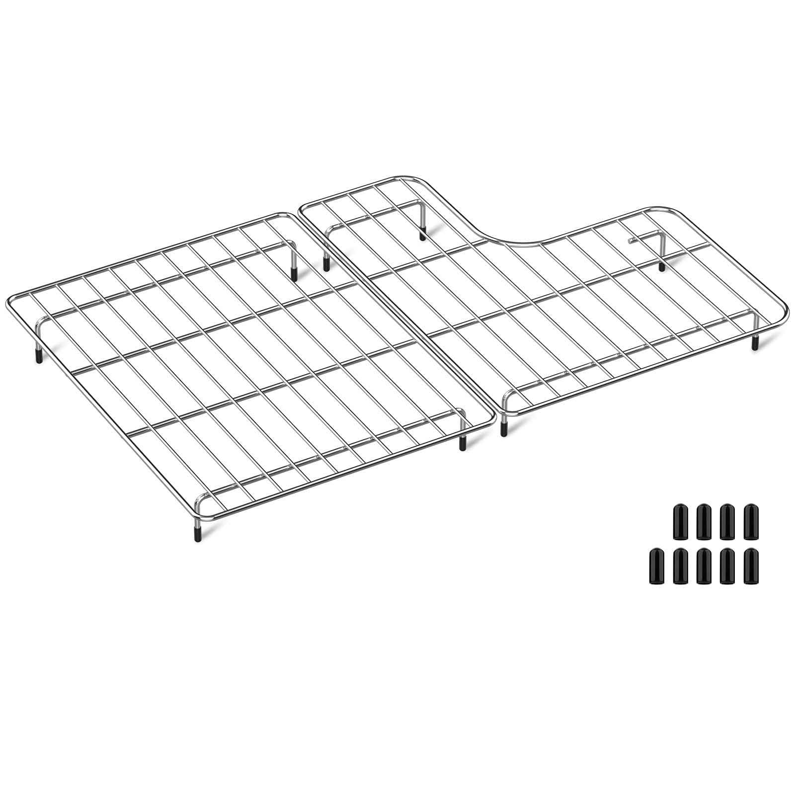Grille de fond et protections d'évier en acier inoxydable 37,3 x 58,4 cm
