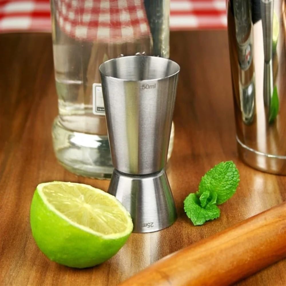 Jigger de Mesure de Cocktail en Acier Inoxydable, Tasse de Mesure d'alcool de Boisson à Double Jigger, for Le Style de Bar à la Maison(15X30ML Copper)