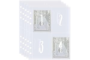100 Envelopes Money Saving Challenge Sleeves A5 6 Planner Inserts