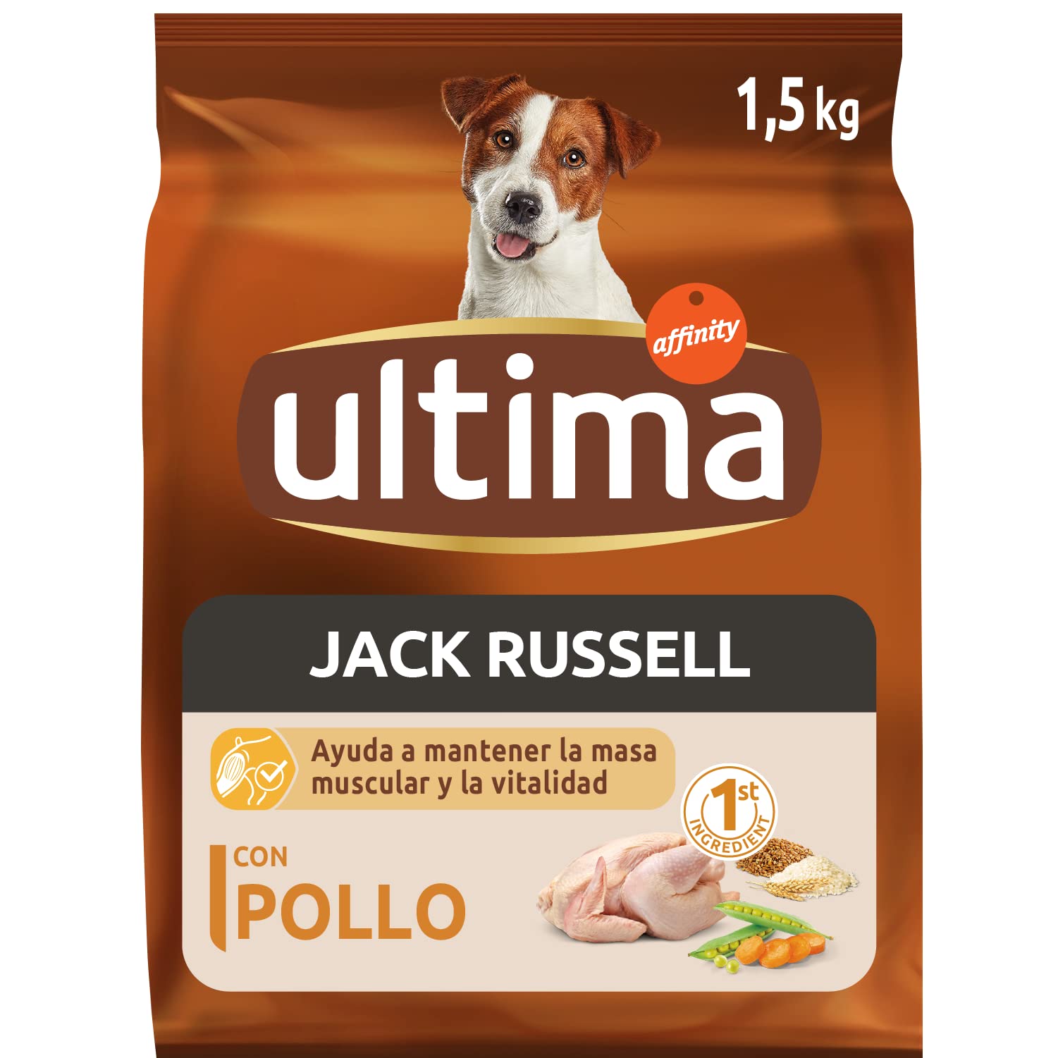 Ultima Taglia Piccola Jack Russell Pollo - Crocchette per cani - Confezione da 8 x 800g - Totale 6,4kg
