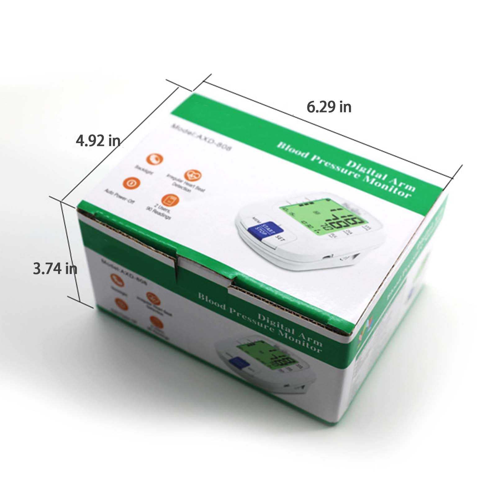 Esfigmomanómetro de Brazo electrónico, Monitor de presión Arterial doméstico de Alta precisión, Pantalla Digital LCD, presión Inteligente, Carga USB, para monitoreo de hipertensión