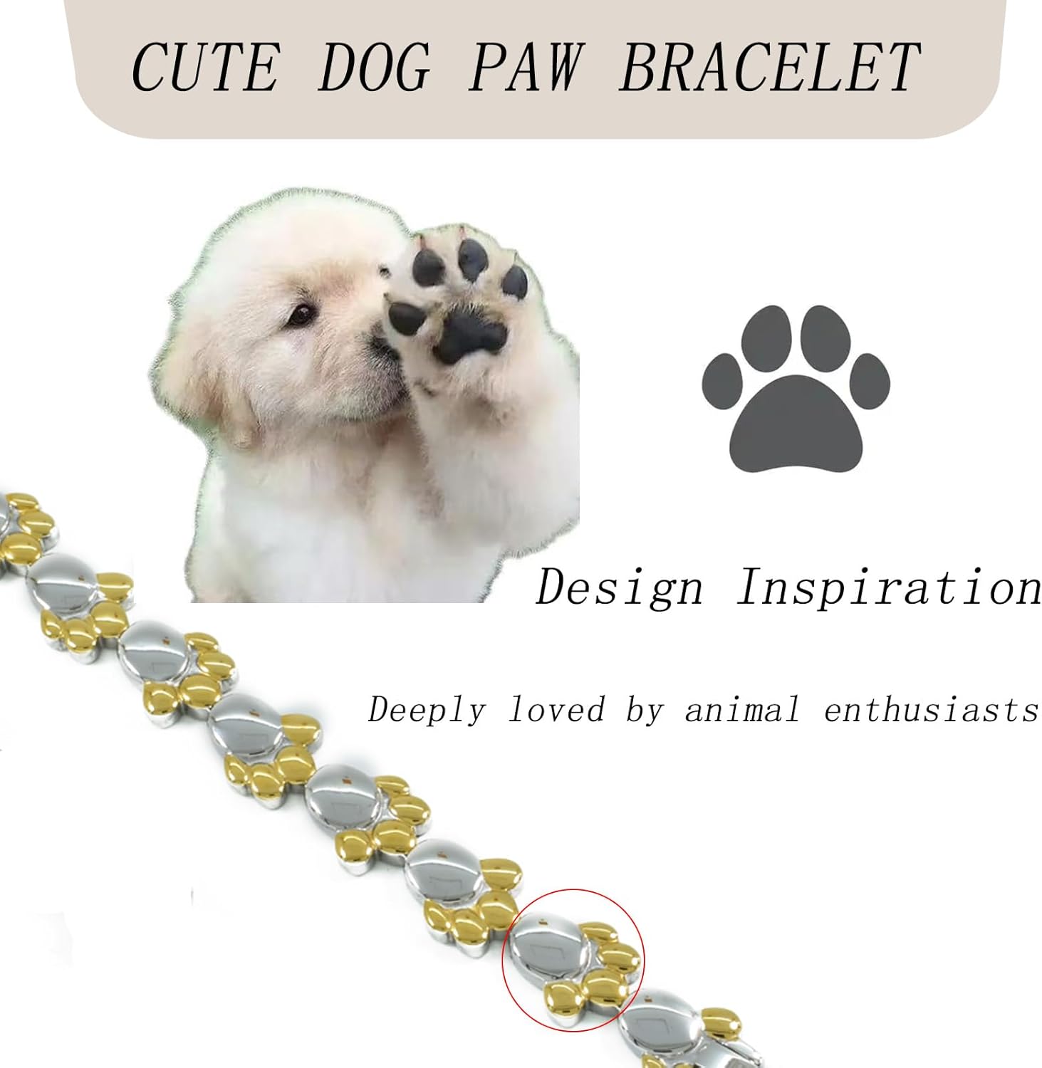 KYOSI Magnetic Bracelets for Women Dog Paw Fashion Womens Bracelet Magnet Jewelry Special Design - Image 4
