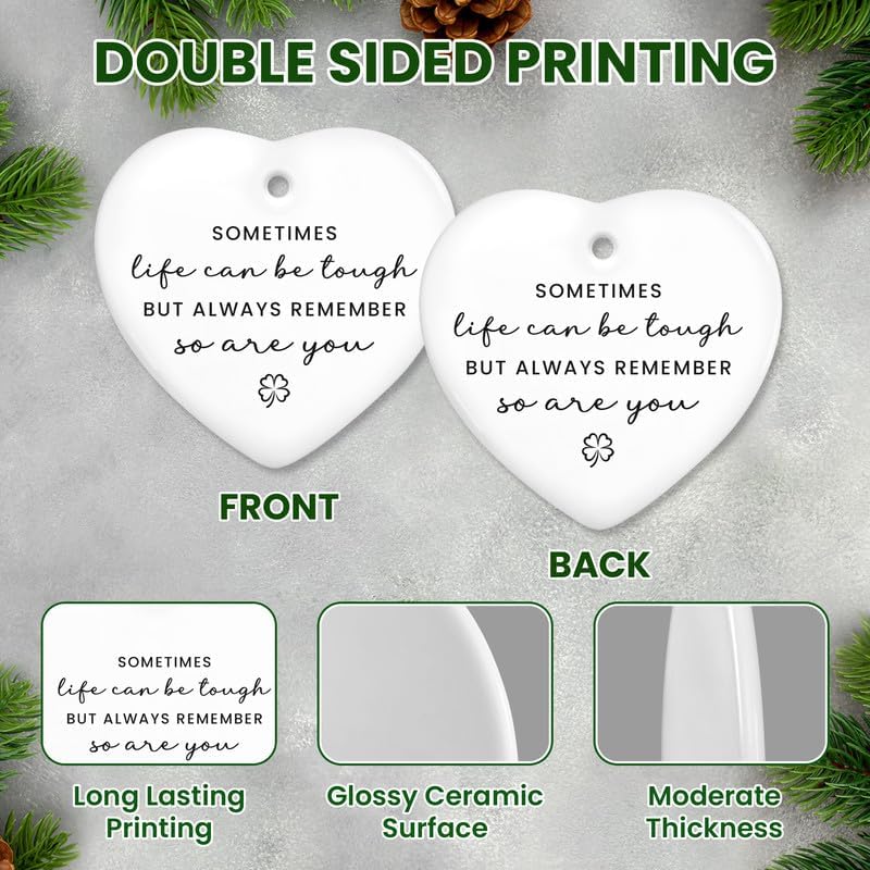 Christmas Inspirational Gifts for Women Men - Ceramic Christmas Ornament 2025 - Motivational Employee Appreciation Gifts for Coworkers Friends Family, Encouragement Stocking Stuffers for Women - Image 3