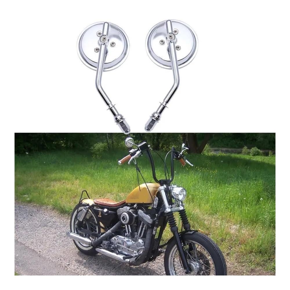 Rétroviseurs Latéraux Ronds De Moto M8 pour Ha&rley Dyna Bobber Chopper Sportster Old School Touring Rétroviseur Moto