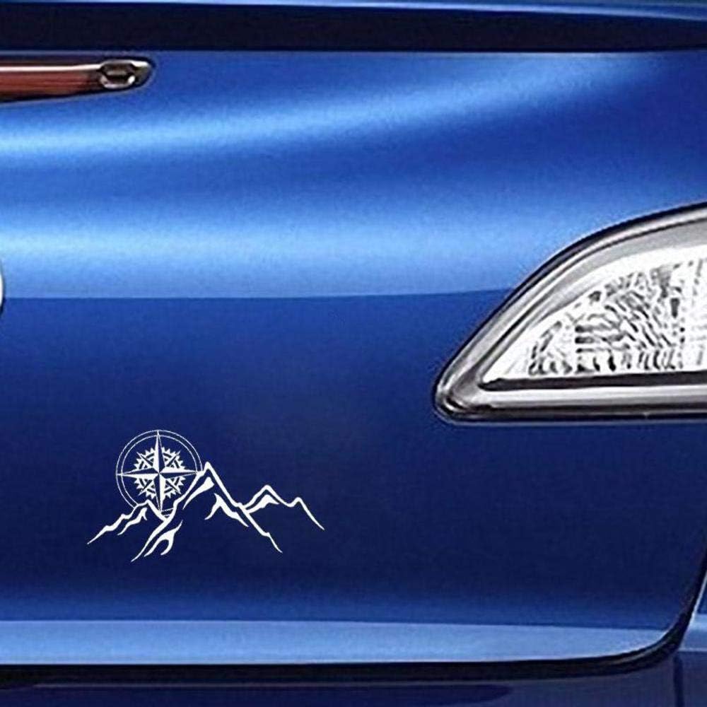 Sun Compass Mountains Fun Window Bumper Sticker Vinyl Decal 15.8CM x 8.8CM