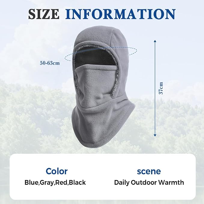 Balaclava para Cara y Cuello Unisex Talla M y L Azul miniatura 2