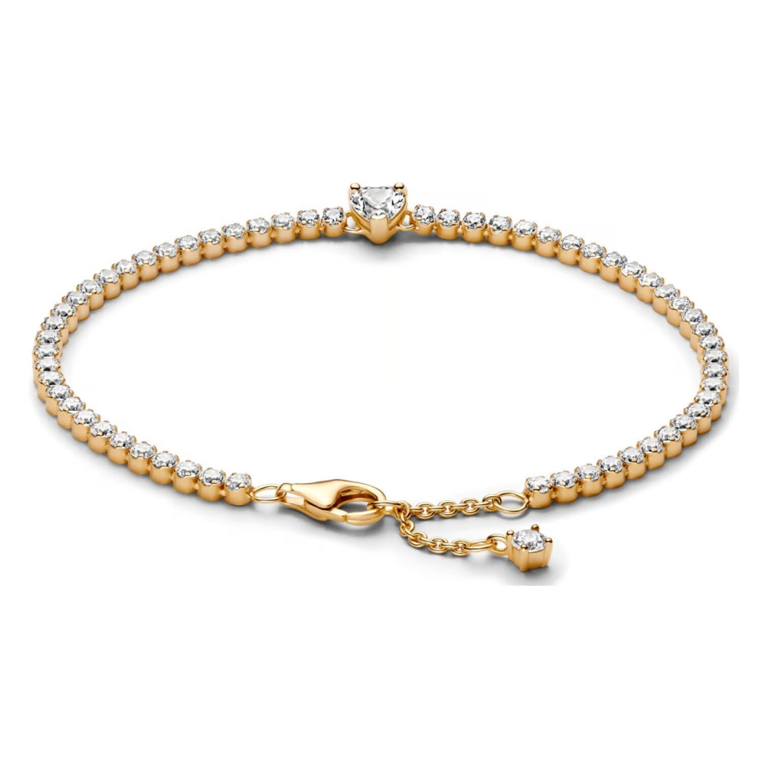 PANDORA Funkelndes Herz Tennisarmband 560041C01 Damenarmband
