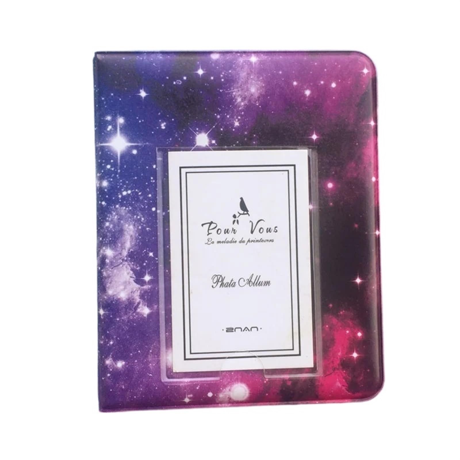 GSJNHY Photo Albums 64 Page Pockets Mini Instant Photo Album Picture Case Mini Albumm(Starry Sky)