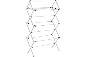 SONGMICS Foldable Clothes Drying Rack