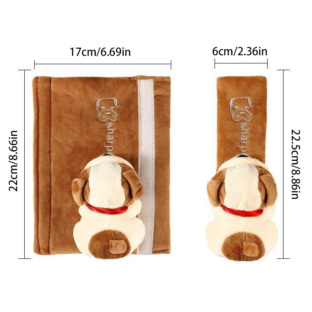 2 Pièces Coussin de Ceinture de Sécurité pour Enfants, Ceinture de Sécurité de Voiture Épaulière, Coussin de Ceinture de Sécurité Amovible, Pour Ceintures Sécurité, Sacs à Dos, Poussettes (2 Modèles)